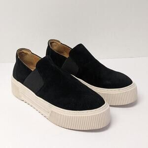 Crown Vintage Marlenna Platform Shoes, Black Suede, Women's 9.5